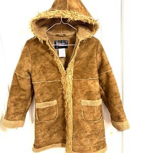 Rothschild Tan Hooded Coat for Kids